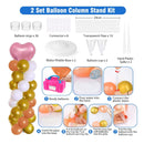 Balloon Arch Kit With Electric Balloon Pump | 9' Tall 10' Wide Adjustable Balloon Arch Stand With Base | Iron Pipe