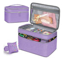 FINPAC Sewing Accessories Storage Case And Organizer | Double Layer Sewing Kits Carrying Bag With Wrist Support Cushion For Threads