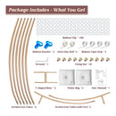 IDAODAN Metal Round Balloon Arch Kit For Decoration | 7.2 Feet | Golden Circle Balloon | Arch Backdrop