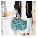 FINPAC Sewing Accessories Storage Case And Organizer | Double Layer Sewing Kits Carrying Bag With Wrist Support Cushion For Threads