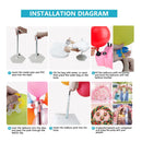 Balloon Arch Kit With Electric Balloon Pump | VETOGETHER 9ft Tall 10ft Wide Adjustable Balloon Arch Kit With Bases