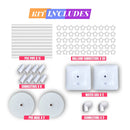 Balloon Column Floor Stand Kit | Set Of 2 5 Foot Tall Balloon Columns | Balloon Arch Kit With Base And Pole