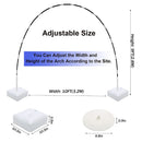 KAIYUN Balloon Arch | Innovative Large Heavy Duty Balloon Arch Kit | 10Ft Wide And 9ft Tall Adjustable Balloon Arch Stand