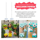Balloon Column Floor Stand Kit | Set Of 2 5 Foot Tall Balloon Columns | Balloon Arch Kit With Base And Pole