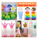 Balloon Column Floor Stand Kit | Set Of 2 5 Foot Tall Balloon Columns | Balloon Arch Kit With Base And Pole