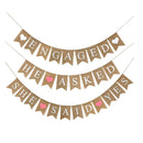 3 Committed Burlap Banners He Asked Her She Said Yes | Rustic Bachelorette Party Banners