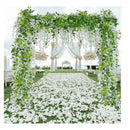 HANDIC Wisteria Garland 5pack 33Ft Artificial Wisteria Vine Hanging Flowers Fake Vines Plants