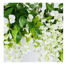 HANDIC Wisteria Garland 5pack 33Ft Artificial Wisteria Vine Hanging Flowers Fake Vines Plants