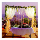 HANDIC Wisteria Garland 5pack 33Ft Artificial Wisteria Vine Hanging Flowers Fake Vines Plants