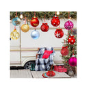 30 Pieces Outdoor Double Sided Lawn Decorations Christmas Hanging Ornaments Plastic Outdoor Holiday Decoration