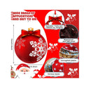 30 Pieces Outdoor Double Sided Lawn Decorations Christmas Hanging Ornaments Plastic Outdoor Holiday Decoration