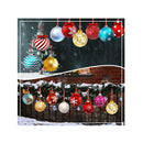 30 Pieces Outdoor Double Sided Lawn Decorations Christmas Hanging Ornaments Plastic Outdoor Holiday Decoration