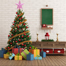 Aneco Glitter Christmas Tree Topper Shatter-Proof Christmas Tree Decoration Treetop for Holiday Ornament or Home Decor