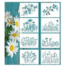 Wildflower Stencils For Painting On Wood | Cherry Blossom Vine Stencils | Reusable Drawing Template