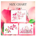 Wildflower Stencils For Painting On Wood | Cherry Blossom Vine Stencils | Reusable Drawing Template