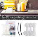 MILIVIXAY Cylinder Candle Mold Set-4PCS Pillar Candle Molds | Plastic Candle Molds for Candle Making-Candle Making Molds