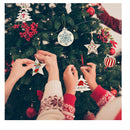 24 x 3" x 3" Small Christmas Stencils for Painting On Wood Slices | DIY Christmas Ornaments