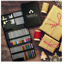 Bellofy Sketching Drawing Kit Set 72 Pieces And 100 Sheets Sketchbook | Art Supplies for Teen Adults | Art Pencils Coloring Set