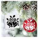 24 x 3" x 3" Small Christmas Stencils for Painting On Wood Slices | DIY Christmas Ornaments