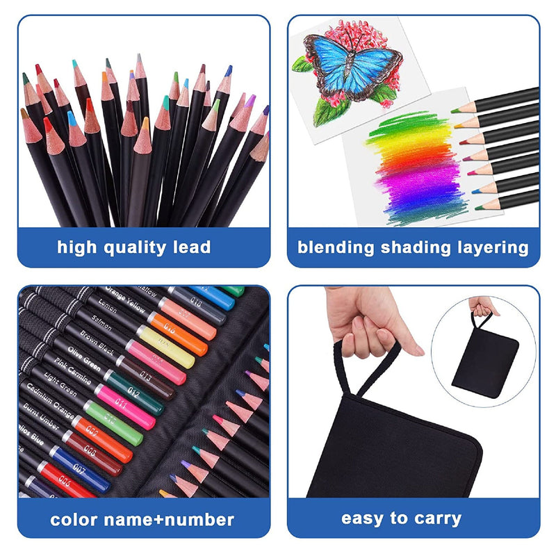 96 pieces Painting, Drawing & Art Supplies Set - Colored Drawing Pencils  Set - Sketching, Graphite Pencils with