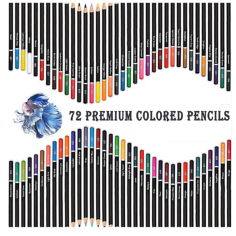 Prina 50 Pack Drawing Set Sketch Kit Sketching Supplies With 3-color  Sketchbook for sale online
