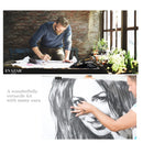 EVAZAR London Drawing & Sketching Pencils Kit; Includes Graphite And Charcoal Pencils And Sticks