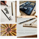 EVAZAR London Drawing & Sketching Pencils Kit; Includes Graphite And Charcoal Pencils And Sticks