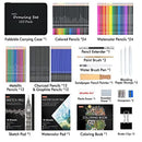 Drawing Kit | Shuttle Art 103 Pack Drawing Pencil Set | Drawing And Sketching Art Set With Colored Pencils
