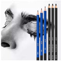 Prina Set Of 50 Sketch Sets | Sketching Supplies With 3 Color Sketchbook | Graphite and Charcoal Pencils