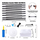 Balloon Arch Set | 9ft Height Adjustable Balloon Arch Stand With Floor Base Balloon Stands With Balloon Clips And Pump