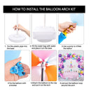 Balloon Arch Set | 9ft Height Adjustable Balloon Arch Stand With Floor Base Balloon Stands With Balloon Clips And Pump