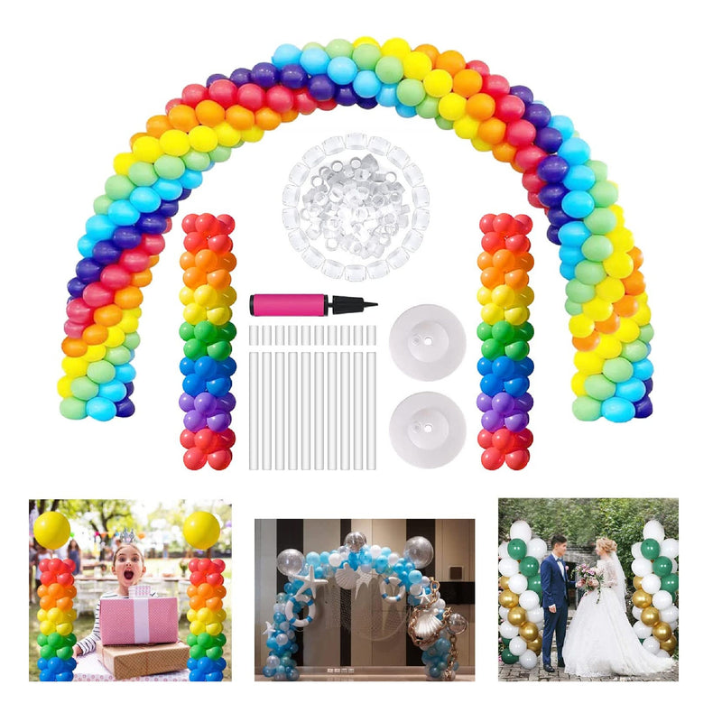 JCHB Set Of Column And Large Arch With Balloons | A Set Of Two Configurations | Birthday | Baby Shower | Wedding | Graduation