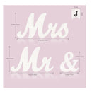 Nine To Nine Wedding Decorations Set | Large Mr And Mrs Sign And Just Married Banner