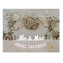 Nine To Nine Wedding Decorations Set | Large Mr And Mrs Sign And Just Married Banner