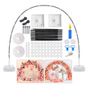 HeyMate Balloon Arch Kit | 9Ft Tall 10ft Wide Adjustable Balloon Arch Stand with 2 Water Bases For Baby Shower