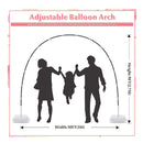 HeyMate Balloon Arch Kit | 9Ft Tall 10ft Wide Adjustable Balloon Arch Stand with 2 Water Bases For Baby Shower