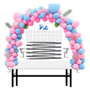Chamvis Tabletop Balloon Arch Kit | 13ft Adjustable Balloon Arch Stand | Heavy Duty Fiberglass Poles Event Party Supplies