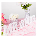 Super Z Outlet White Wooden Mr And Mrs Signs Wedding Gift For Party Table Dinner Decoration