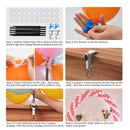 Chamvis Tabletop Balloon Arch Kit | 13ft Adjustable Balloon Arch Stand | Heavy Duty Fiberglass Poles Event Party Supplies