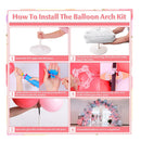 HeyMate Balloon Arch Kit | 9Ft Tall 10ft Wide Adjustable Balloon Arch Stand with 2 Water Bases For Baby Shower