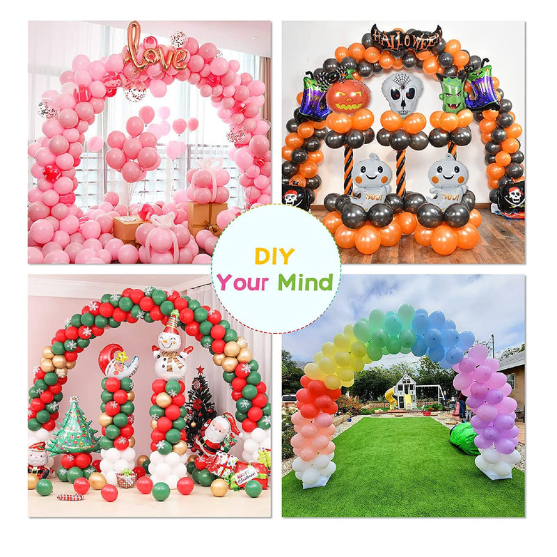 Pondpm Balloon Arch Kit | 9ft Tall 10ft Wide Adjustable Balloon Stand  Garland Arch