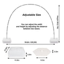 Holicolor Balloon Arch Kit with Base | 10ft Wide & 9ft Tall Adjustable Balloon Arch Stand With 2 Pumps | Water Fillable Base