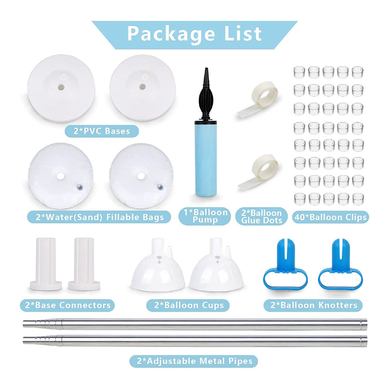 OurWarm Metal Balloon Column Support Kit | 81 Inches | Adjustable Balloon Tower Support Kit