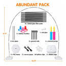 Outdoor Adjustable Base Balloon Arch Kit | 60 Balloon Clips | Bomb | 9ft Tall Balloon Arch Stand For Birthday
