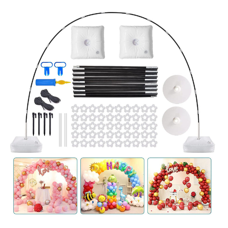 IDAODAN Balloon Arch Kit | Balloon Arch Stand With Base | 9ft Tall 10Ft Wide Adjustable Garland Arch For Weddings