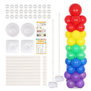 RUBFAC Balloon Column Floor Stand Kit | C 2 Sets Of Adjustable Globe Stands With Base And Pole