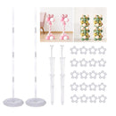 RUBFAC 2 Games Balloon Column Support | Balloon Stand for Floor Adjustable Height Multiple Uses Balloon Stand