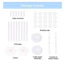 RUBFAC 2 Games Balloon Column Support | Balloon Stand for Floor Adjustable Height Multiple Uses Balloon Stand