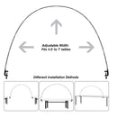 HOLICOLOR 12ft Tabletop Balloon Arch Stand Kit | Balloon Stand Frame For Tables Of Different Sizes