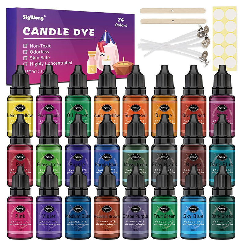 Candle Dye,32 Color Wax Dye for Candle Making (0.2OZ Per Color